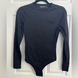 Abercrombie & Fitch Black Long Sleeve Bodysuit